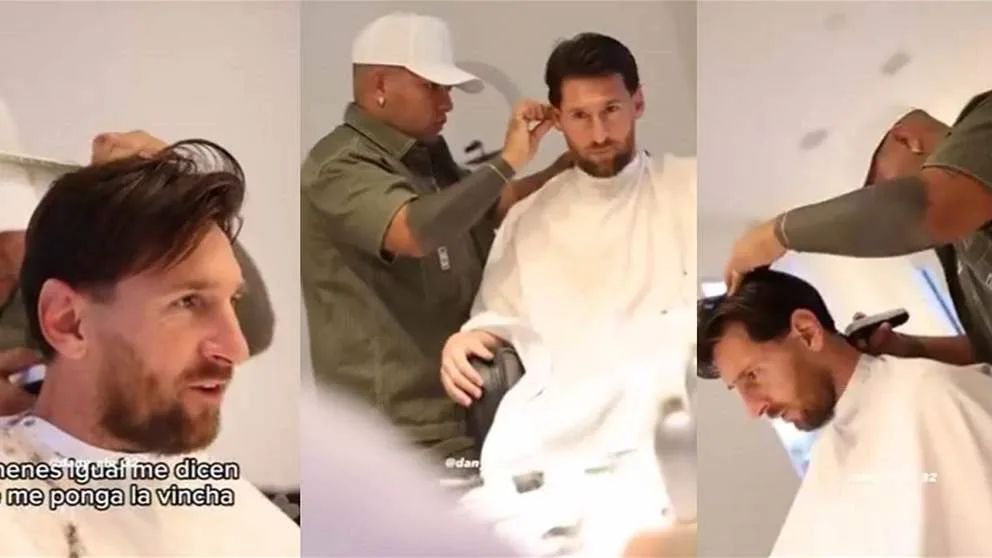 فيديو – الحلاق يروي كواليس قص شعر الأسطورة ميسي فيديو – الحلاق يروي كواليس قص شعر الأسطورة ميسي