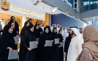 محمد بن راشد يشارك في احتفالية تخرج دفعة جديدة من ملاك دبلوم المسرعات الحكومية