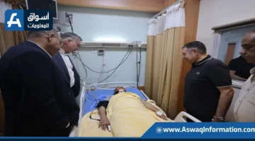 وزيرا النفط والعمل يزوران الناجين من حادث بارجة خليج السويس للاطمئنان عليهم