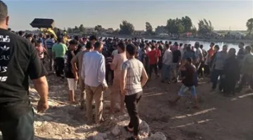 موت شابين وإصابة خمسة في حادث انقلاب سيارة عمال في ترعة السلام بدمياط