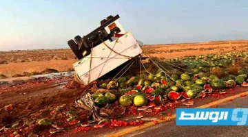 سقوط ضحية في حادث مروري غرب سرت