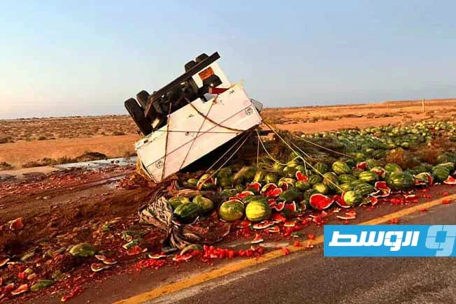 سقوط ضحية في حادث مروري غرب سرت
