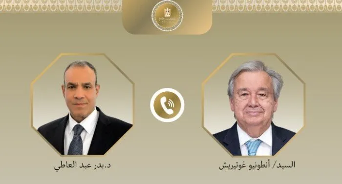 وزير الخارجية يعلن لجوتيريش: مصر تواصل مساعيها لتعزيز الأمن والاستقرار في المنطقة