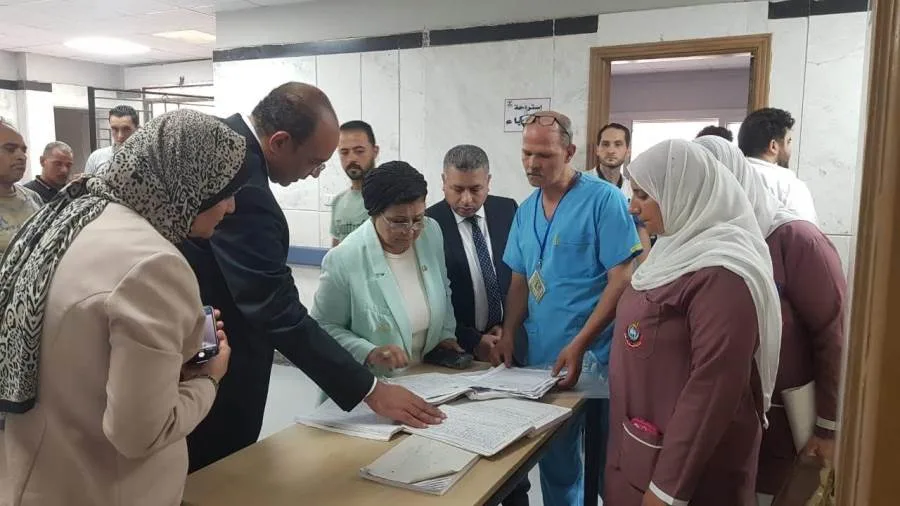 نائب وزير الصحة تقوم بجولة ميدانية لتفقد المرافق الصحية في الدقهلية بناءً على توجيهات وزير الصحة. نائب وزير الصحة تقوم بجولة ميدانية لتفقد المرافق الصحية في الدقهلية بناءً على توجيهات وزير الصحة.