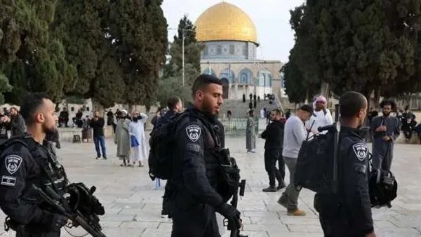 عشرات المستوطنين يهاجمون الأقصى تحت حماية مشددة من قوات الاحتلال عشرات المستوطنين يهاجمون الأقصى تحت حماية مشددة من قوات الاحتلال