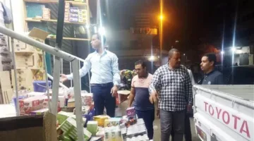 مصادرة وإتلاف 700 كيلوغرام من المواد الغذائية الفاسدة وغير المعروفة المصدر في أسوان