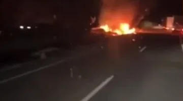 لحظة احتراق سيارة ديوغو جوتا قبل دقائق من وفاة نجم ليفربول
