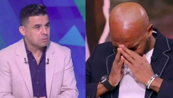 «الكرة تبكي عليك يا حبيبي».. خالد الغندور يودع شيكابالا بعد قرار اعتزاله رياضة كرة القدم. «الكرة تبكي عليك يا حبيبي».. خالد الغندور يودع شيكابالا بعد قرار اعتزاله رياضة كرة القدم.