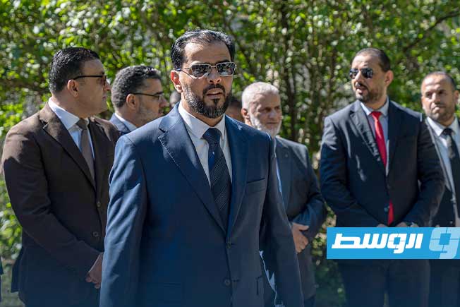 من مراسم افتتاح القنصلية الليبية في مينسك، الخميس 3 يوليو 2025 (صفحة الحكومة المكلفة من مجلس النواب)