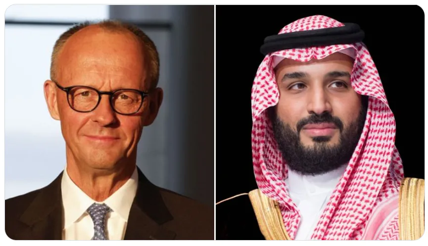 ولي العهد السعودي والمستشار الألماني يناقشان سبل تعزيز الأمن والاستقرار في المنطقة ولي العهد السعودي والمستشار الألماني يناقشان سبل تعزيز الأمن والاستقرار في المنطقة