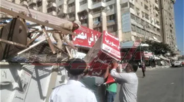 حملات واسعة لإزالة التعديات وتحقيق النظام في شوارع كفر الشيخ