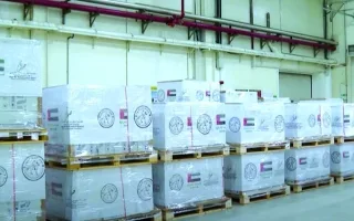 «جلفار» توزع 12 طناً من الأدوية على مستشفيات غزة في إطار \”الفارس الشهم 3\”