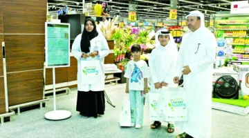حملة توعوية لتقليل استخدام الأكياس البلاستيكية