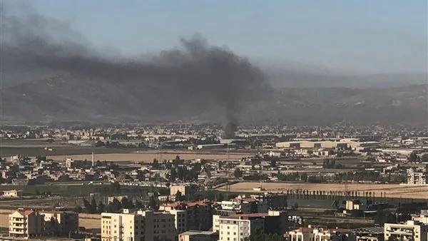 حريق هائل يندلع في مستودع بمنطقة لبنانية صباح اليوم حريق هائل يندلع في مستودع بمنطقة لبنانية صباح اليوم