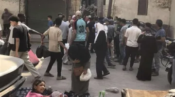 تابع البث المباشر لبدء انهيار مبنى السيدة عائشة