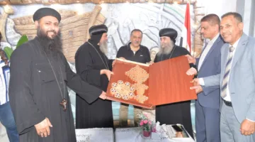 محافظ أسيوط يزور دير الأمير تادرس الشطبي في الجبل الشرقي