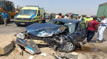 بالصور.. أربعة مصابين في حادث تصادم سيارتين خاصتين على الطريق الإقليمي بالمنوفية