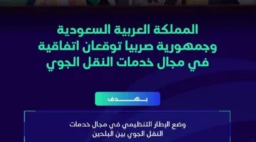 المملكة تبرم اتفاقية وتجري محادثات مع صربيا وإندونيسيا في قطاع النقل الجوي