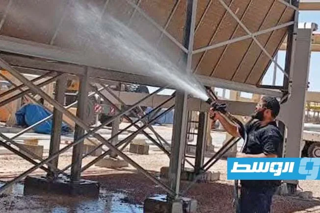 تنظيف وصيانة أنظمة تبريد المياه لاثنتين من وحدات محطة كهرباء السرير تنظيف وصيانة أنظمة تبريد المياه لاثنتين من وحدات محطة كهرباء السرير