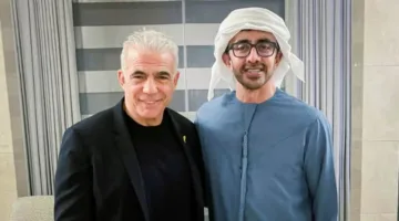 عبدالله بن زايد ويائير لابيد يتناولان المستجدات الإقليمية