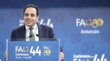 المصري مينا رزق يحصل على رئاسة المجلس التنفيذي للفاو بالإجماع لمدة أربع سنوات