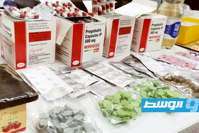 أحراز مضبوطة مع المتهم، 4 يوليو 2025. (أمن صبراتة)