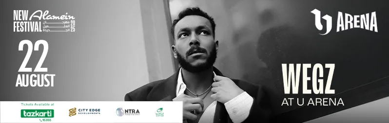 للمرة الثالثة، ويجز يتألق في مهرجان العلمين الجديدة على مسرح U Arena للمرة الثالثة، ويجز يتألق في مهرجان العلمين الجديدة على مسرح U Arena