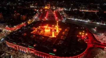 عدسة تواصل ترصد الأجواء الرائعة في كربلاء خلال ليلة تاسوعاء بين الحرمين