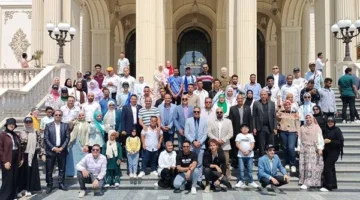 وفد من طلاب جامعة المنيا ذوي الاحتياجات الخاصة يزور الأكاديمية الوطنية لتقنيات المعلومات