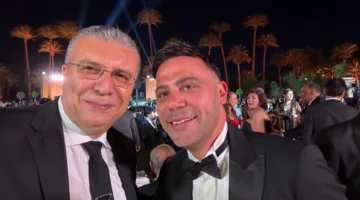 هشام ماجد والليثي يتصدران الحضور.. أولى الصور من حفل زفاف حفيد عادل إمام
