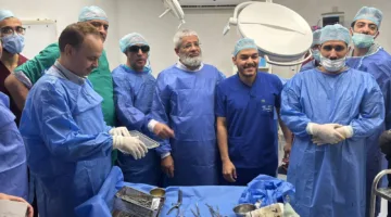 مستشفى الأزهر في أسيوط removes a 7-kilogram tumor from a 38-year-old patient