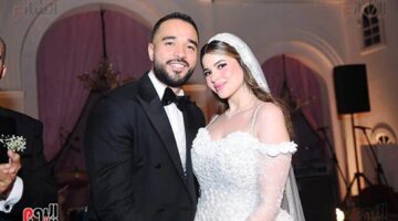 إطلالة ساحرة تأسر الأنفاس.. ابنة محمد فؤاد تتلألأ في حفل زفافها