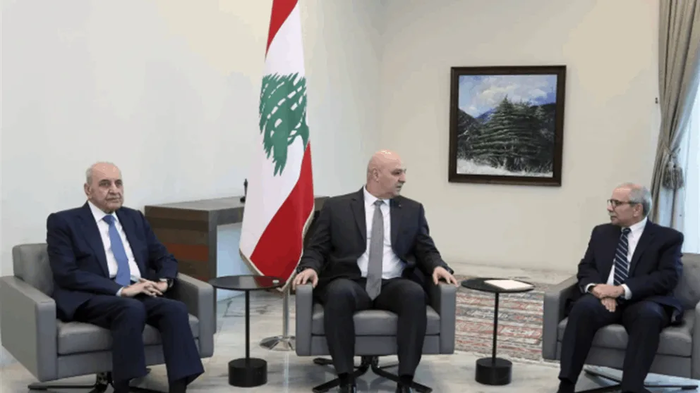 قبل زيارة برّاك.. تجمع رئاسي في بعبدا! قبل زيارة برّاك.. تجمع رئاسي في بعبدا!