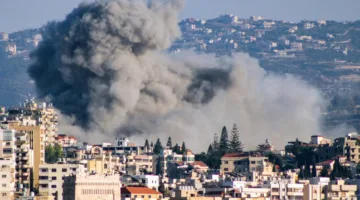 غارة إسرائيلية ثانية اليوم على مدينة بنت جبيل في جنوب لبنان
