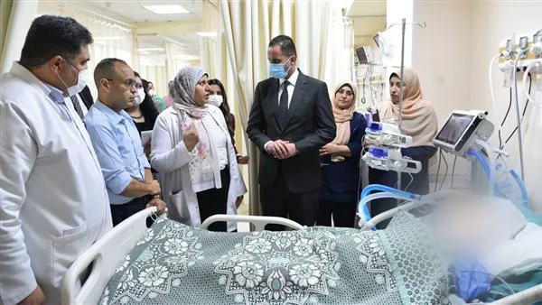 نائب وزير الصحة يزور مستشفى الباجور للاطمئنان على مصابي حادث الطريق الإقليمي نائب وزير الصحة يزور مستشفى الباجور للاطمئنان على مصابي حادث الطريق الإقليمي