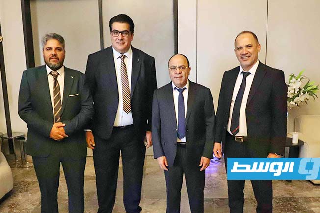 مشاركون في فعاليات انطلاق ملتقى بنغازي للابتكار في الطاقة، السبت 5 يوليو 2025 (شركة الخليج العربي للنفط)