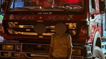 احتجاز سائق شاحنة ثقيلة بسبب القياده عكس الاتجاه عقب انتشار فيديو للحادثة في الزقازيق