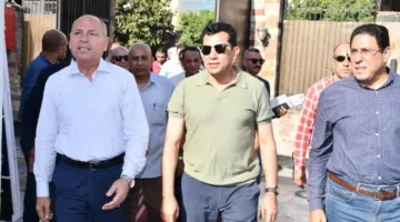 وزير الشباب ومحافظ القاهرة يزوران المنشأة الرياضية في شبرا