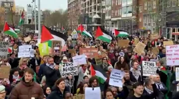احتجاج في هولندا ضد شركة تصنع قطع غيار لمقاتلات “إف-35” الموجهة لإسرائيل