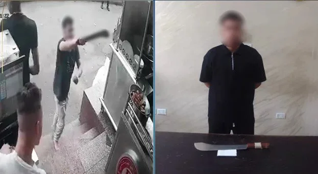 الشرطة تلقي القبض على الشخص المتورط في اقتحام مطعم وتدمير محتوياته في فيصل.. فيديو