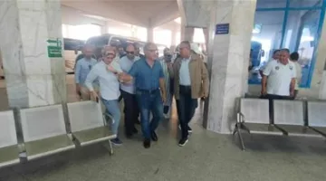 وفد مجلس النواب المحلي يزور موقف الروس في مدينة شرم الشيخ