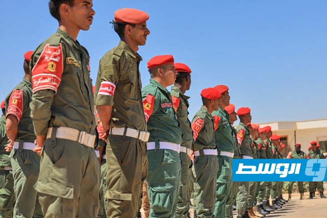 جانب من انتشار وحدات من إدارة الشرطة والسجون العسكرية التابعة لـ«القيادة العامة» في بنغازي، السبت 5 يوليو 2025 (شعبة الإعلام الحربي)