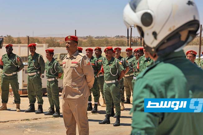 جانب من انتشار وحدات من إدارة الشرطة والسجون العسكرية التابعة لـ«القيادة العامة» في بنغازي، السبت 5 يوليو 2025 (شعبة الإعلام الحربي)