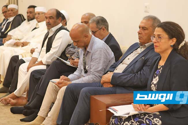 جانب من لقاءات نائبة المبعوثة الأممية ستيفاني خوري في بني وليد، 5 يوليو 2025. (البعثة الأممية)