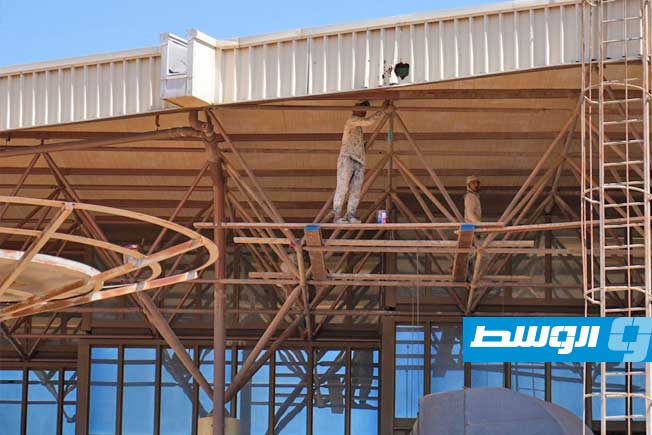 جانب من عملية صيانة وتأهيل حديثة الحيوان، السبت 5 يوليو 2025 (شركة الخدمات العامة طرابلس)