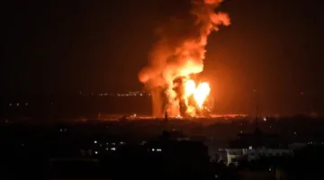 غارات جوية إسرائيلية تستهدف حي الشيخ رضوان شمال غرب غزة