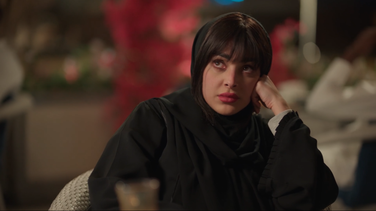 الممثلة رنا جبران في دور الوالدة البيولوجية للطفلة بسمة (انترنت)