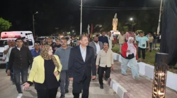 بمناسبة احتفالات ثورة 30 يونيو: تدشين مدخل مركز مدينة سوهاج البحري