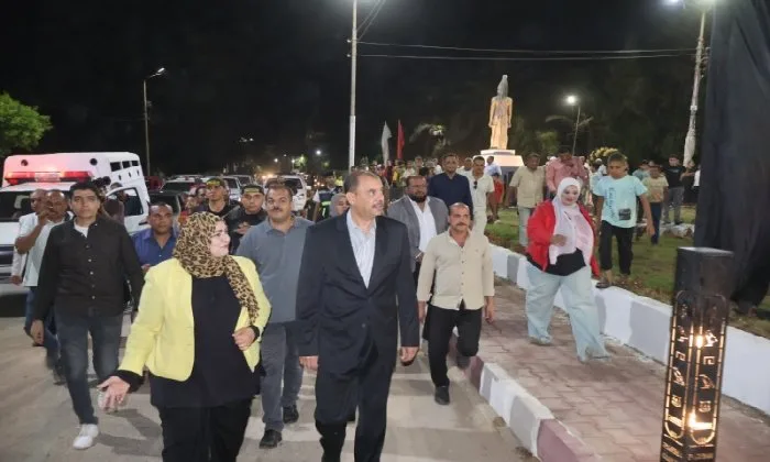 بمناسبة احتفالات ثورة 30 يونيو: تدشين مدخل مركز مدينة سوهاج البحري بمناسبة احتفالات ثورة 30 يونيو: تدشين مدخل مركز مدينة سوهاج البحري