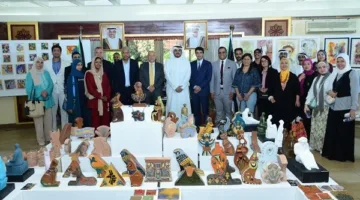 جامعة حلوان تُنظم معرضًا فنيًا متميزًا showcasing إبداعات طلابها الدوليين.